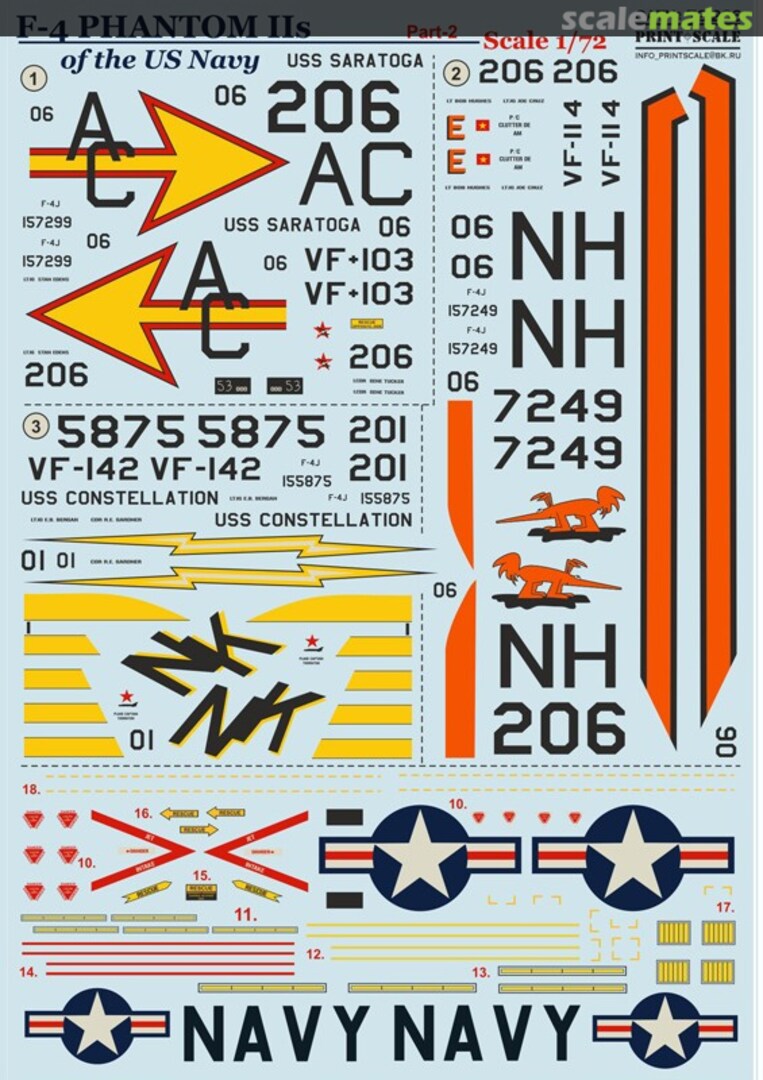 Boxart F-4 Phantom IIs of the US Navy 72-266 Print Scale Boxart F-4 Phantom IIs of the US Navy 72-266 Print Scale