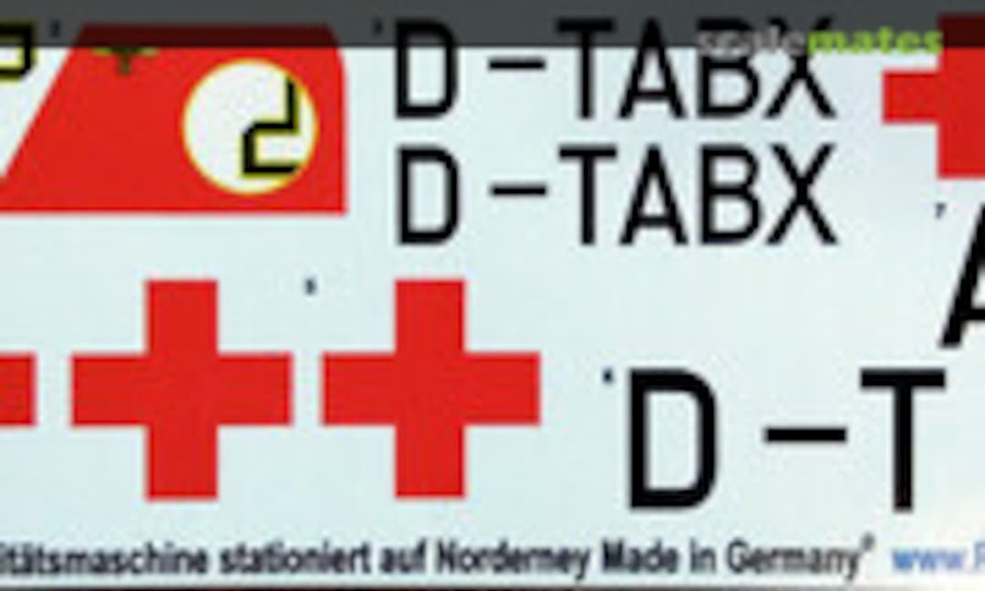 1:72 Ju 52/3m g4e Sanitatsmaschine (Peddinghaus-Decals 722593) 722593