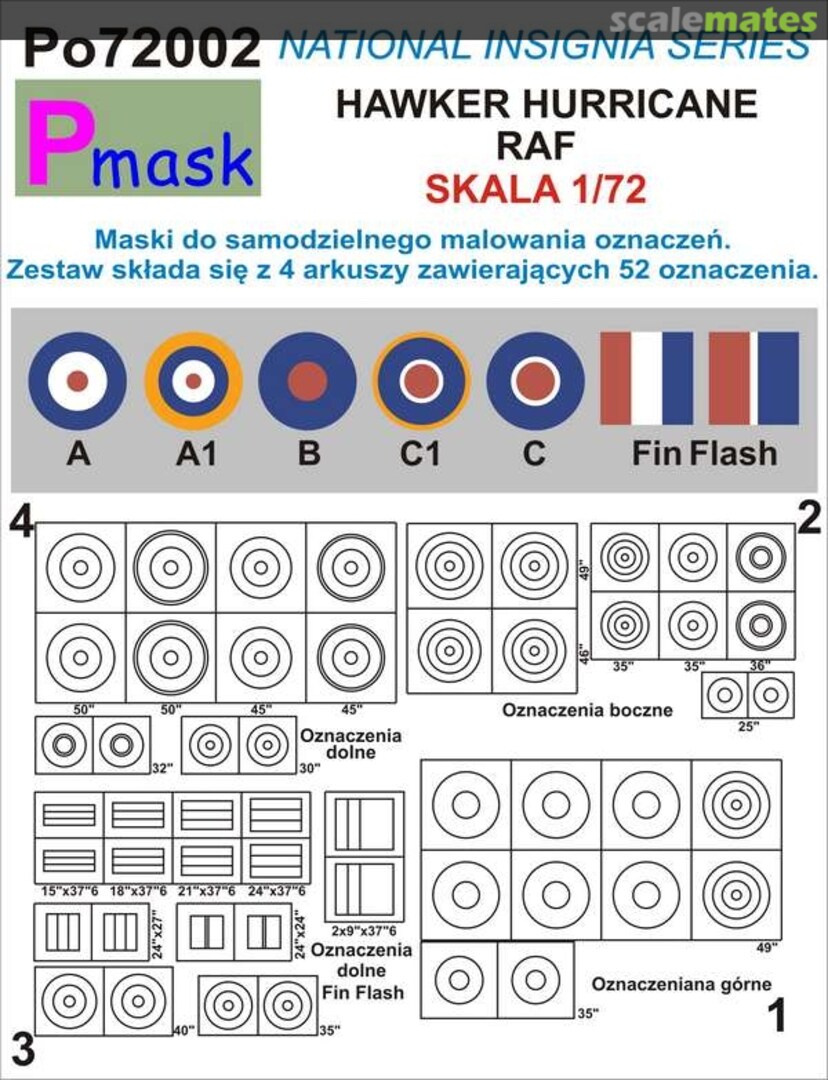 Boxart Hawker Hurricane RAF PO72002 Pmask Boxart Hawker Hurricane RAF PO72002 Pmask