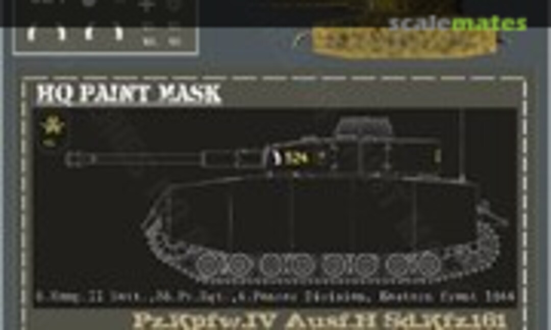 1:16 Pz.Kpfw.IV Ausf.H 5.Komp.II Batt 35.Pz.Rgt. 4.Pz.Div. Eastern Front 1944 Paint Mask (HQ-Masks PIV 011) PIV 011