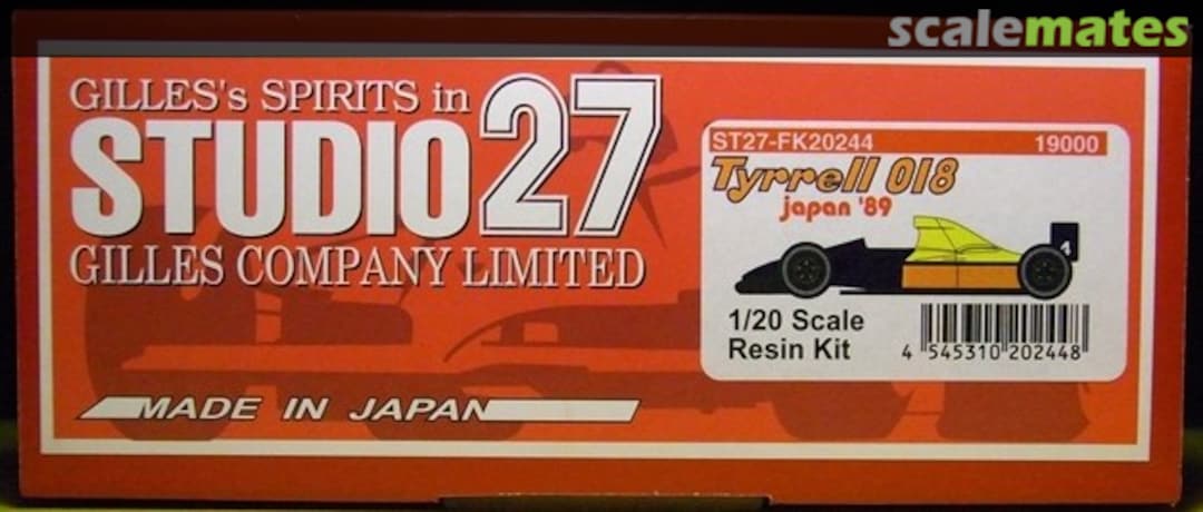 Boxart Tyrrell 018 ST27-FK20244 Studio27 Boxart Tyrrell 018 ST27-FK20244 Studio27