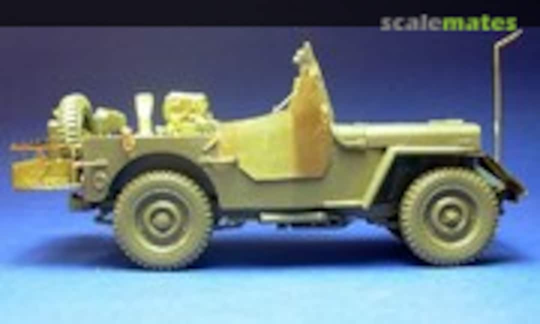 1:35 Light armoured US WWII Jeep with radio and stowage rack (Minor GM35024) GM35024