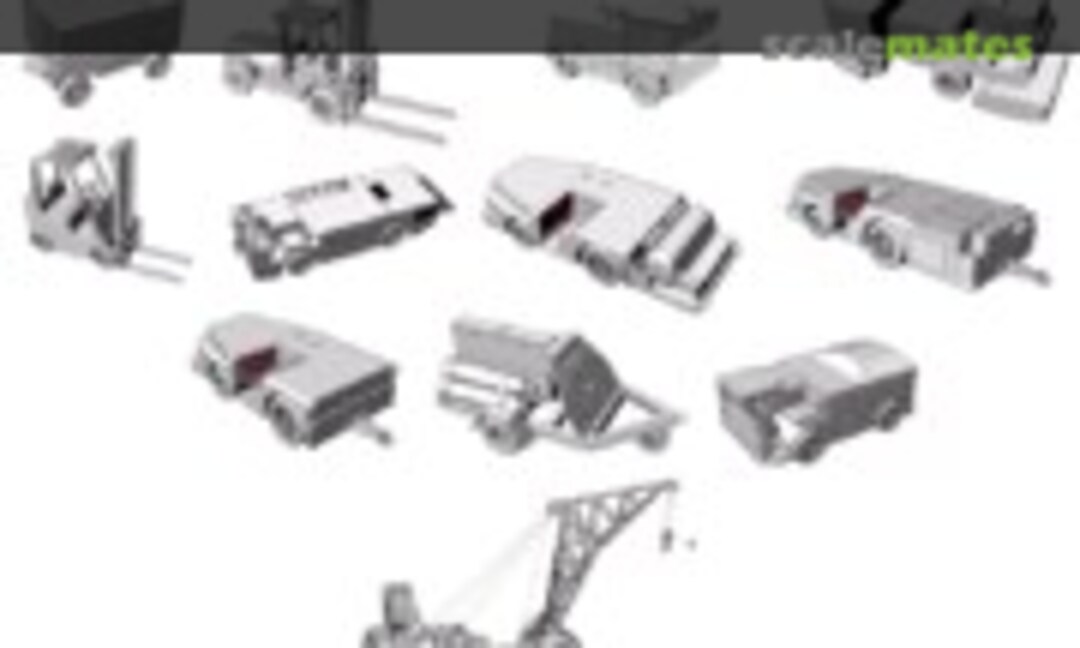 1:350 Pack of vehicles for USN aircraft carriers 80-90 years (L'Arsenal PACKVHPAUS 350) PACKVHPAUS 350