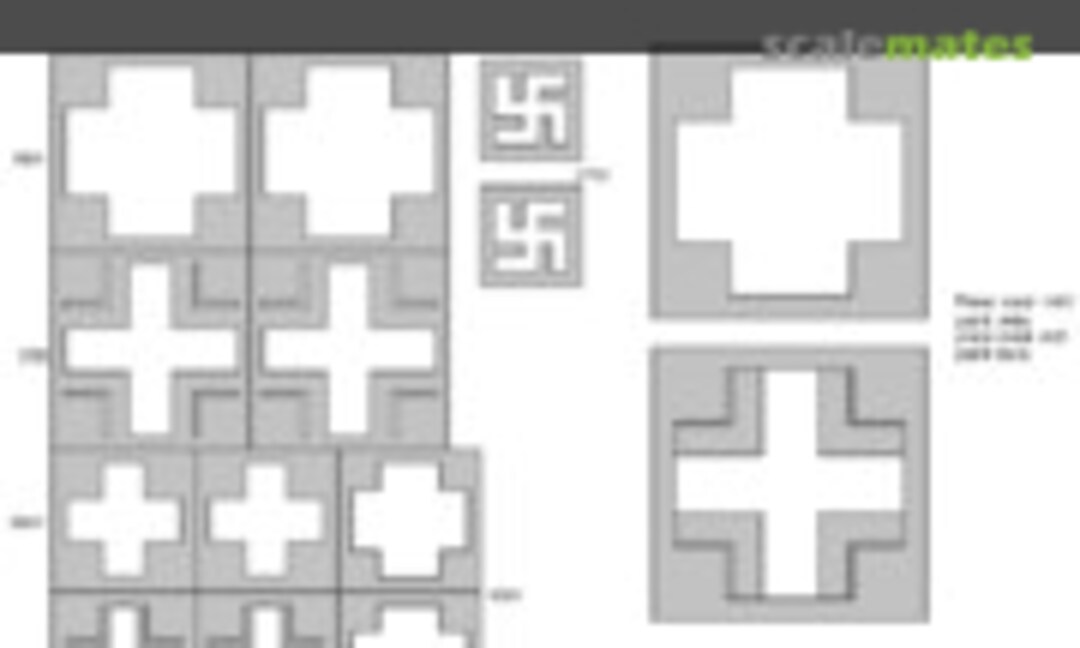 1:48 Ju 88P-1 NATIONAL INSIGNIA kabuki masks (New Ware NWAM1200) NWAM1200