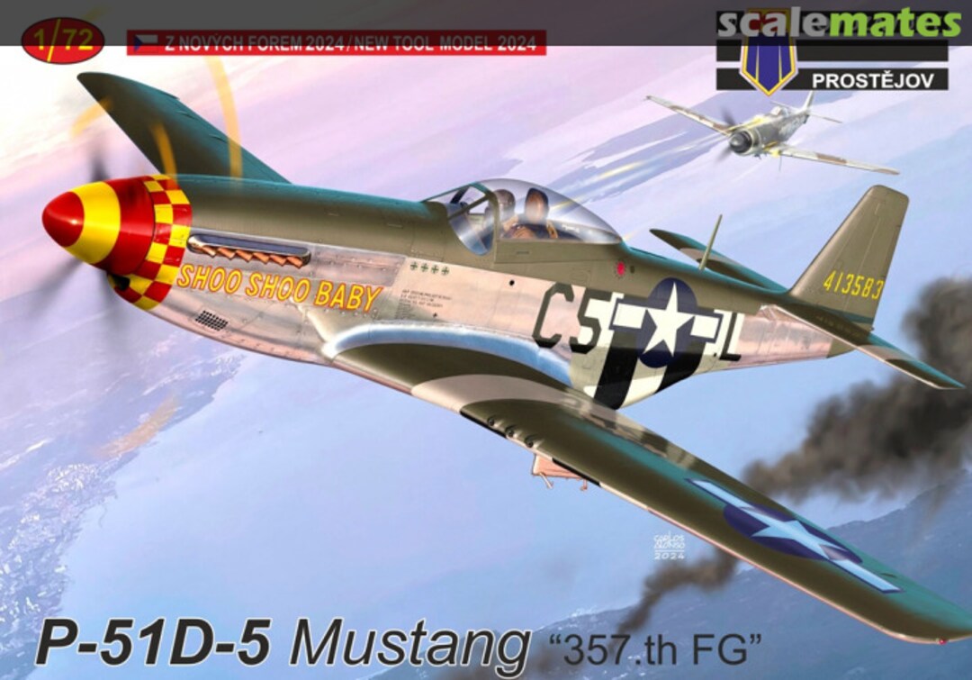 Boxart P-51D-5 Mustang KPM0439 Kovozávody Prostějov