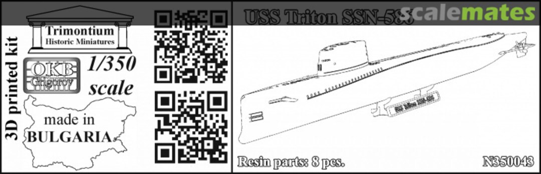 Boxart USS Triton SSN-586 N350043 OKB Grigorov Boxart USS Triton SSN-586 N350043 OKB Grigorov