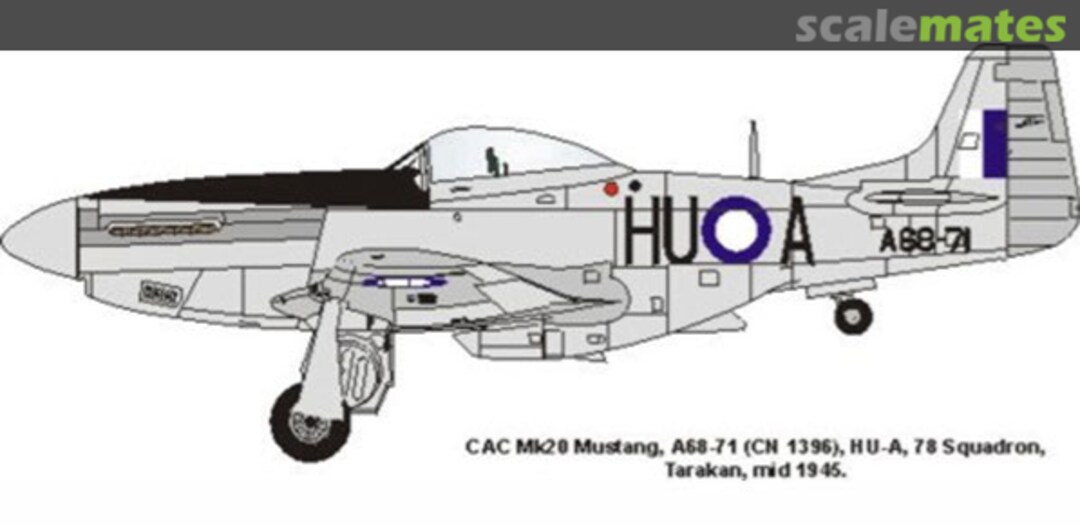 Boxart CAC Mk.20 Mustang RRD7213 Red Roo Models Boxart CAC Mk.20 Mustang RRD7213 Red Roo Models
