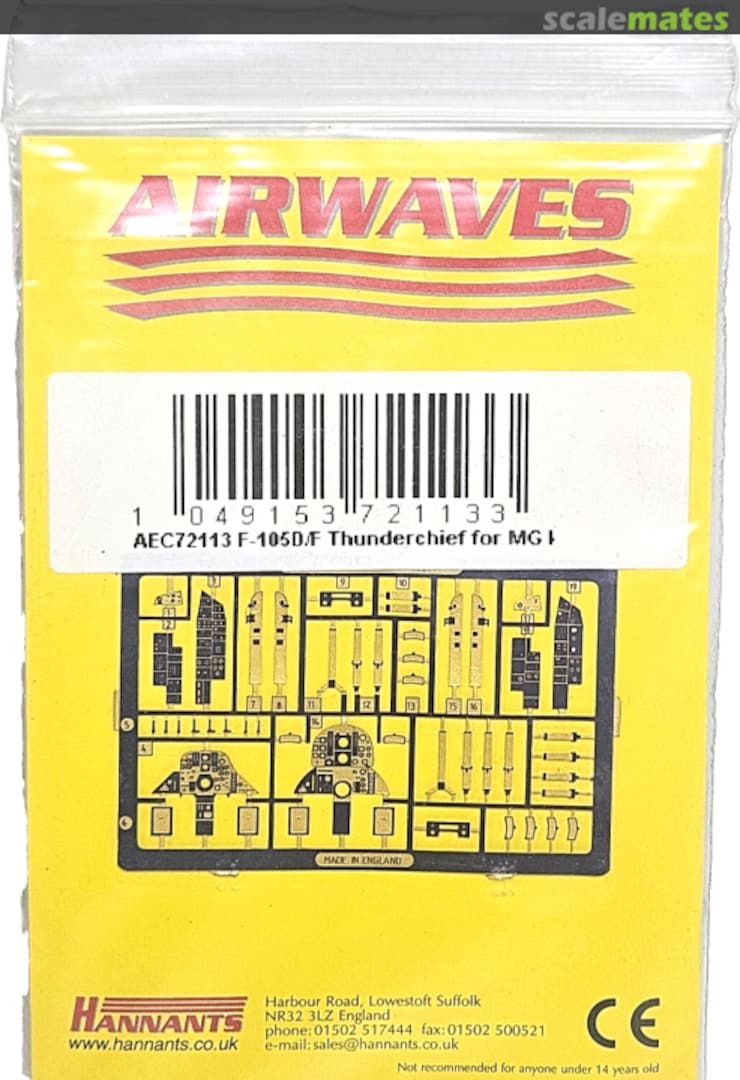 Boxart F-104 D/F Thunderchief For MG 1 AEC72113 Airwaves