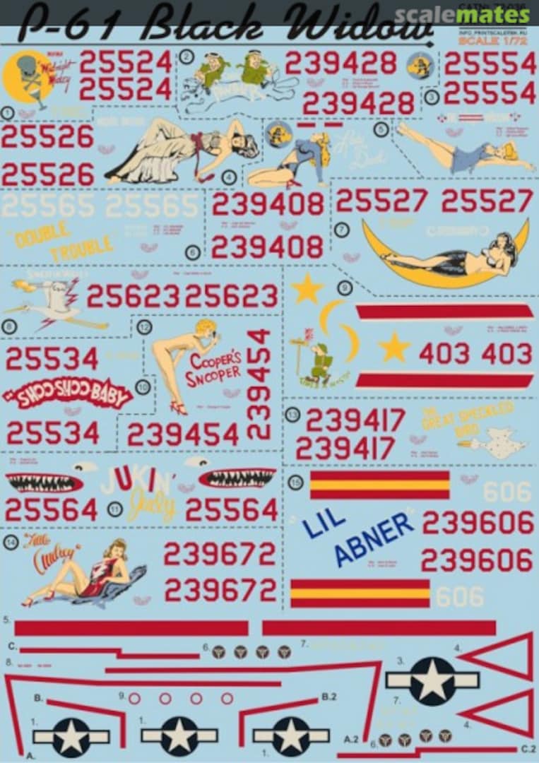 Boxart P-61 Black Widow 72-036 Print Scale Boxart P-61 Black Widow 72-036 Print Scale