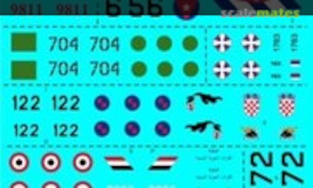 1:72 FANCY FISHBEDS (El Presidente Decals EPD-7202) EPD-7202