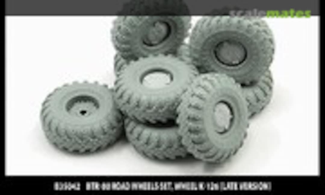 1:35 BTR-80 road wheels set, wheel K-126 (late version) (Miniarm B35042) B35042