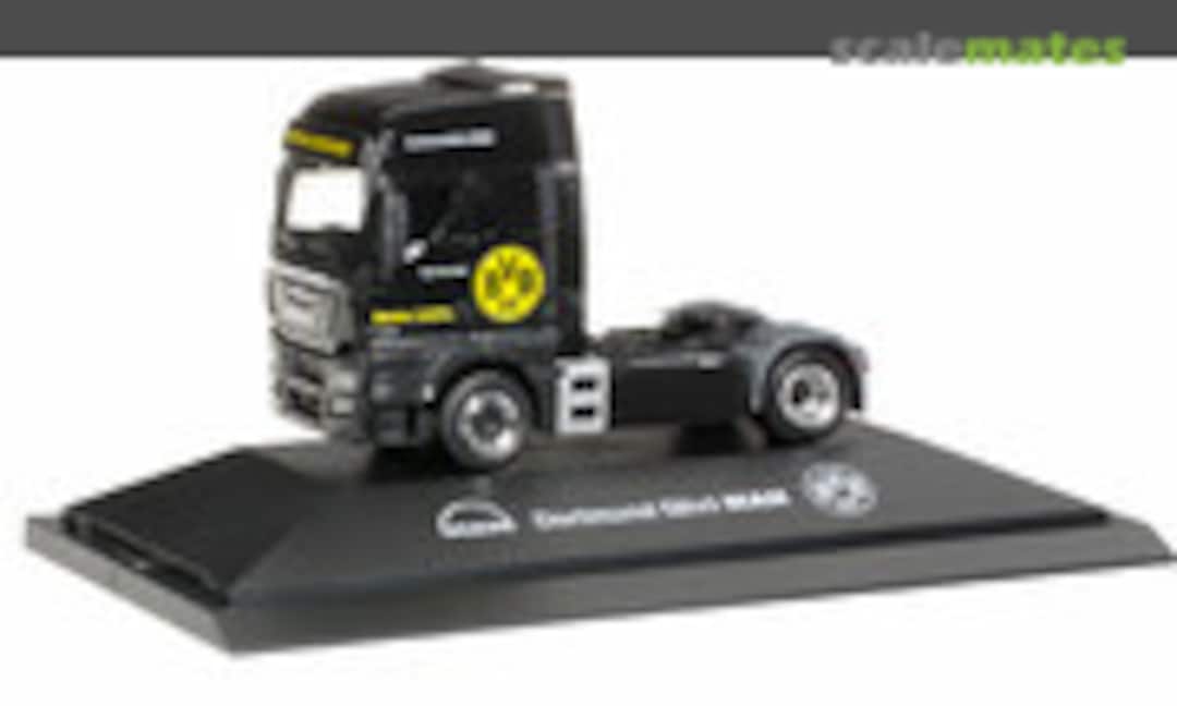 MAN TGX XXL Euro6 Solo-Zugmaschine &quot;BVB&quot; (Herpa 913119)