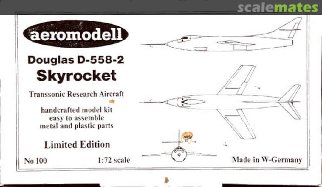 Boxart Douglas D-558-2 Skyrocket 100 aeromodell
