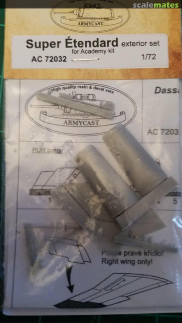 Boxart Super Etendard Exterior set AC 72032 Armycast M&M Boxart Super Etendard Exterior set AC 72032 Armycast M&M