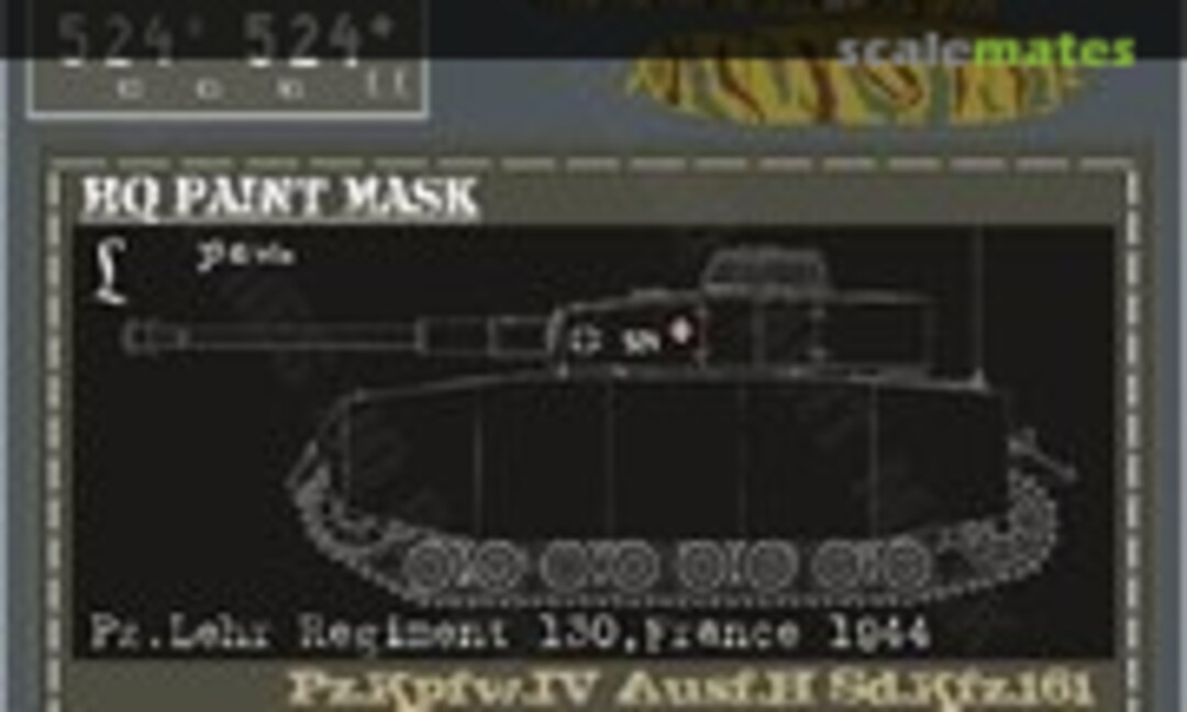 1:16 Pz.Kpfw.IV Ausf.H Pz.Lehr Regiment 130 France 1944 Paint Mask (HQ-Masks PIV 012) PIV 012