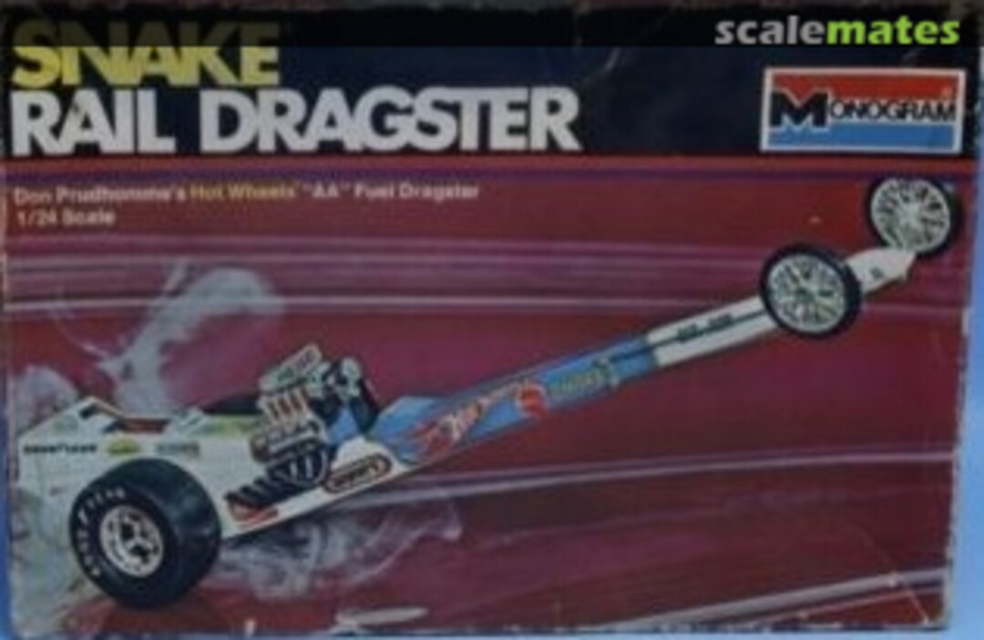 Boxart Snake Rail Dragster 5694 Monogram Boxart Snake Rail Dragster 5694 Monogram