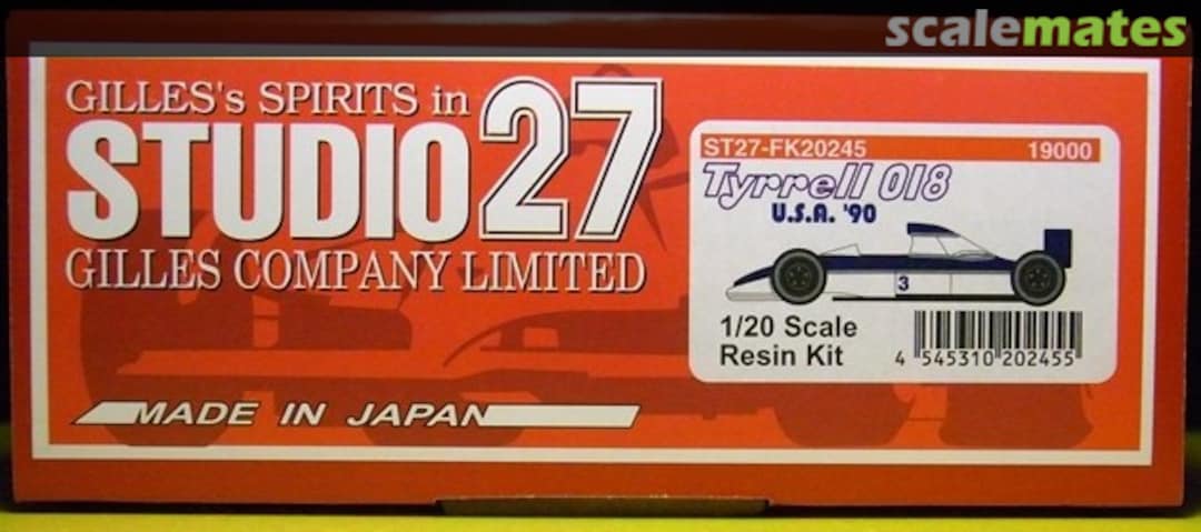 Boxart Tyrrell 018 ST27-FK20245 Studio27 Boxart Tyrrell 018 ST27-FK20245 Studio27