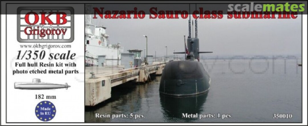 Boxart Nazario Sauro class submarine 350010 OKB Grigorov Boxart Nazario Sauro class submarine 350010 OKB Grigorov