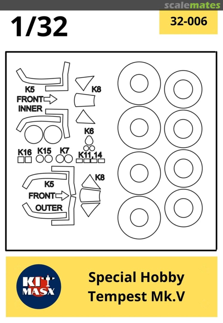 Boxart Tempest Mk. V 32-006 Kit Masx