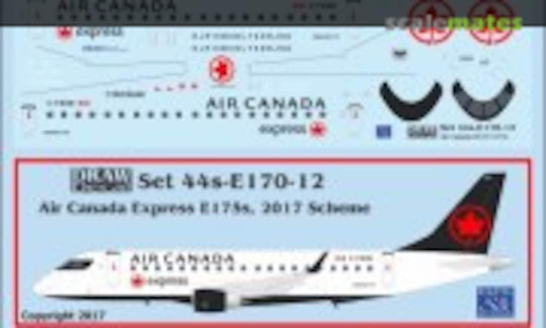 1:144 Air Canada Express Embraer 175s, 2017 Scheme (Draw Decal 44-E170-12) 44-E170-12