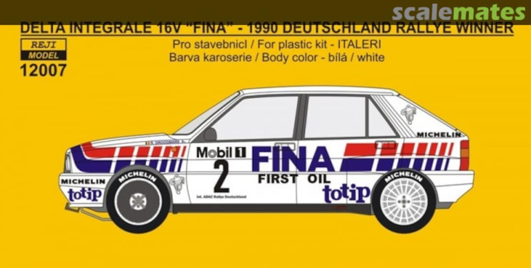 Boxart Lancia Delta Integrale 16V Group A Jolly Club Team sponsored by Fina #2 12007 REJI Model Boxart Lancia Delta Integrale 16V Group A Jolly Club Team sponsored by Fina #2 12007 REJI Model