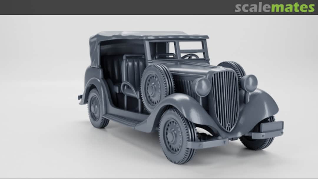 Boxart Polish Fiat 508 III/W Lazik with roof 87011107 EMP3d