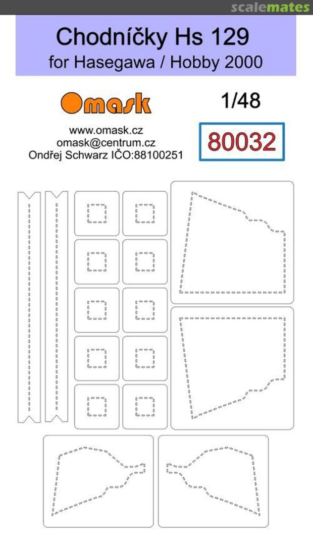 Boxart Walkways Hs 129 masks 80032 Omask Boxart Walkways Hs 129 masks 80032 Omask