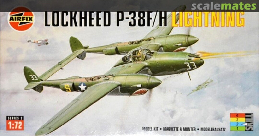 Boxart Lockheed P-38F/H Lightning 02088 Airfix Boxart Lockheed P-38F/H Lightning 02088 Airfix
