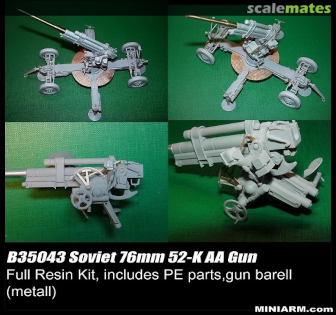Boxart 76mm 52-K AA Gun B35043 Miniarm Boxart 76mm 52-K AA Gun B35043 Miniarm