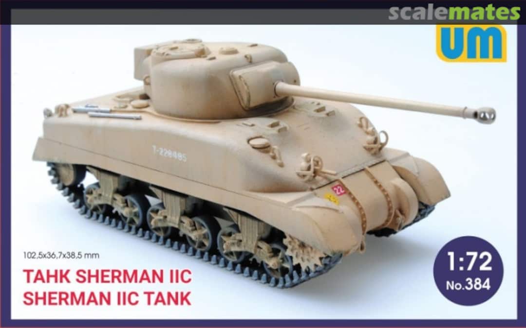 Boxart Sherman IIC Medium tank 384 UM Boxart Sherman IIC Medium tank 384 UM