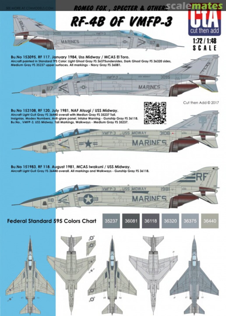 Boxart RF-4B of VMFP-3 CTA-001 CtA Models