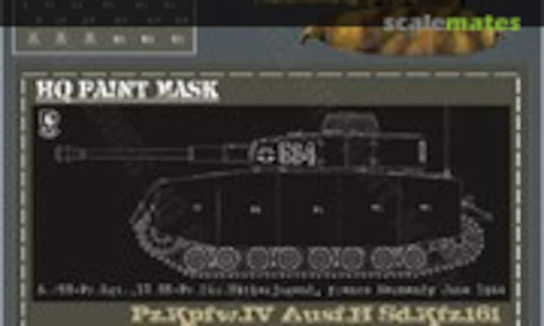 1:16 Pz.Kpfw.IV Ausf.H 5./SS-Pz. 12.SS-Pz.Div 'Hitlerjungend' France Normandy June 1944 Paint Mask (HQ-Masks PIV 013) PIV 013