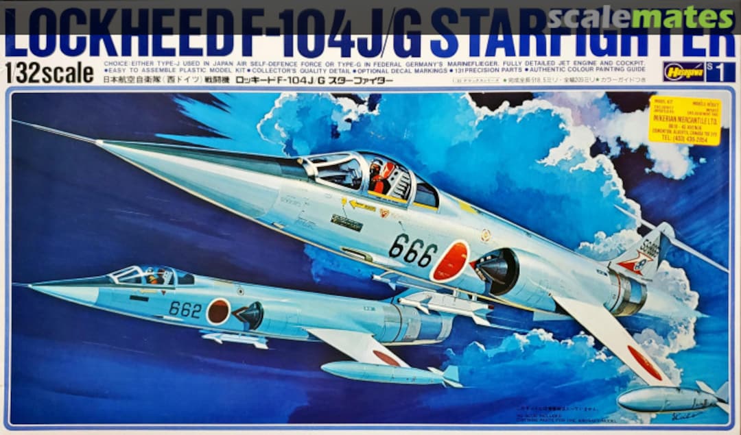 Boxart Lockheed F-104J/G Starfighter S1 Hasegawa Boxart Lockheed F-104J/G Starfighter S1 Hasegawa
