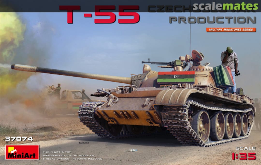 Boxart T-55 Czechoslovak Production 37074 MiniArt Boxart T-55 Czechoslovak Production 37074 MiniArt