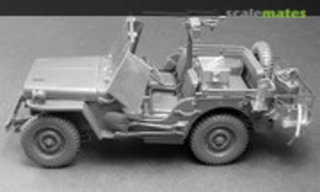 1:35 Light armoured US recon WWII Jeep with radio and stowage rack (Minor GM35025) GM35025