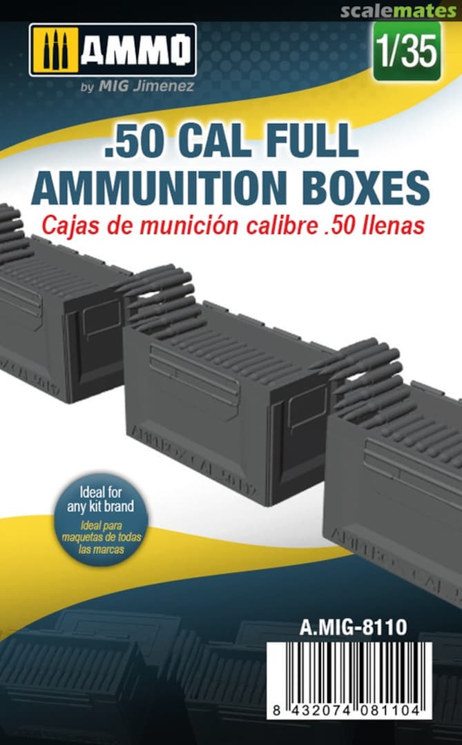 Boxart .50 Cal Full Ammunition Boxes A.MIG-8110 Ammo by Mig Jimenez Boxart .50 Cal Full Ammunition Boxes A.MIG-8110 Ammo by Mig Jimenez