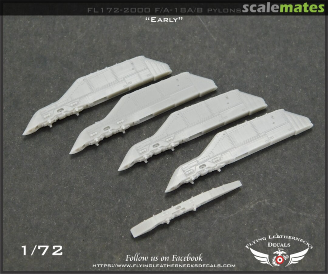 Boxart McDonnell F/A-18A/F/A-18B/F/A-18C/F/A-18D Hornet 'early' pylons FL172-2000 Flying Leathernecks Boxart McDonnell F/A-18A/F/A-18B/F/A-18C/F/A-18D Hornet 'early' pylons FL172-2000 Flying Leathernecks