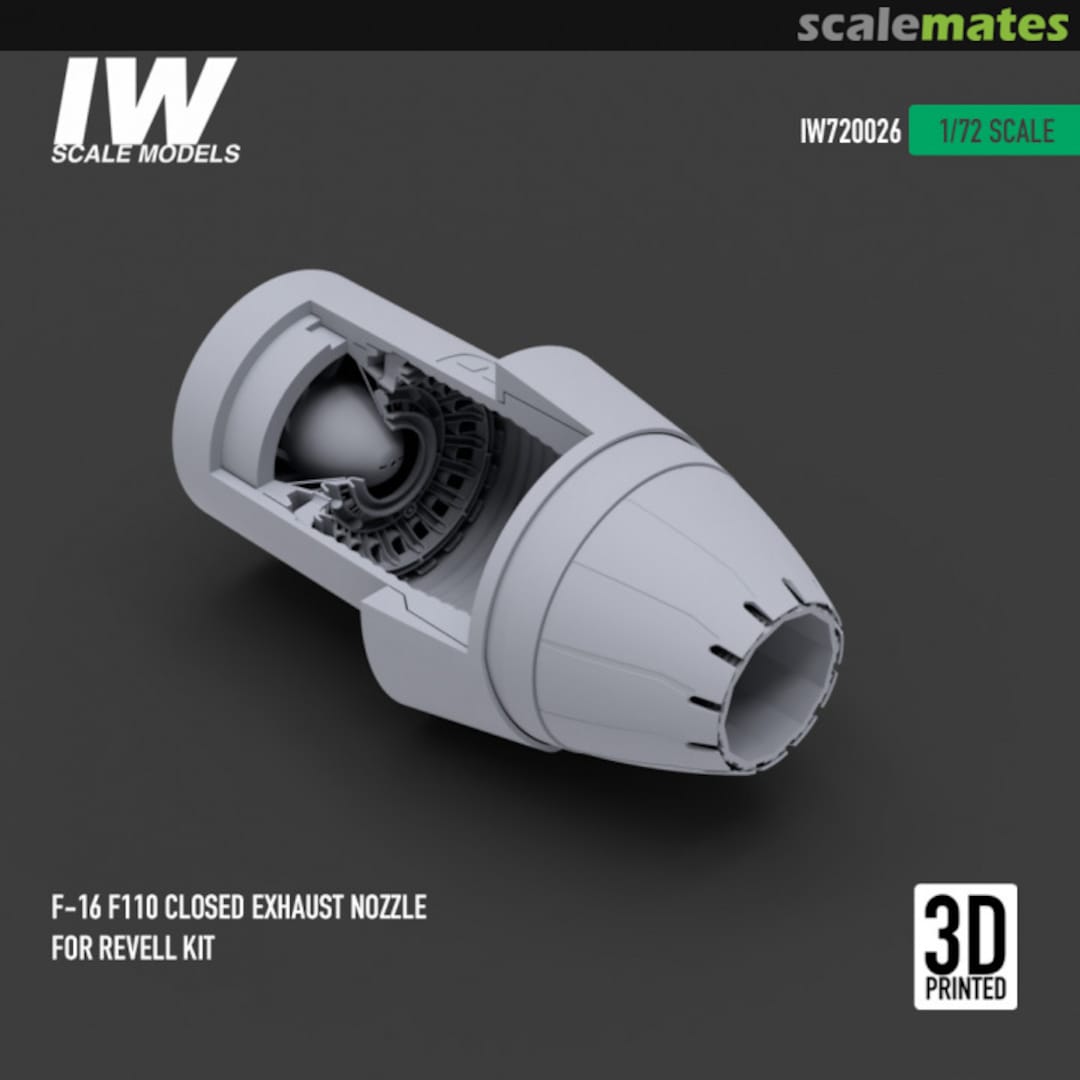 Boxart F-16 F110 Jet Engine Nozzle (Closed) IW720026 IW Scale Models Boxart F-16 F110 Jet Engine Nozzle (Closed) IW720026 IW Scale Models
