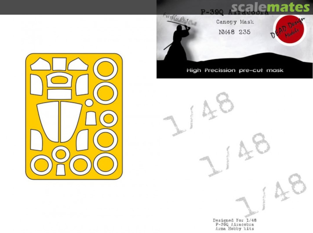 Boxart P-39Q Airacobra Canopy Mask NM48235 DEAD Design Models