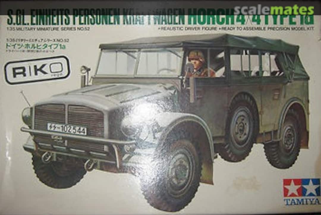 Boxart S.GL. Einheits Personen Kraftwagen Horch 4X4 Type 1a MM152 Tamiya/Riko Boxart S.GL. Einheits Personen Kraftwagen Horch 4X4 Type 1a MM152 Tamiya/Riko
