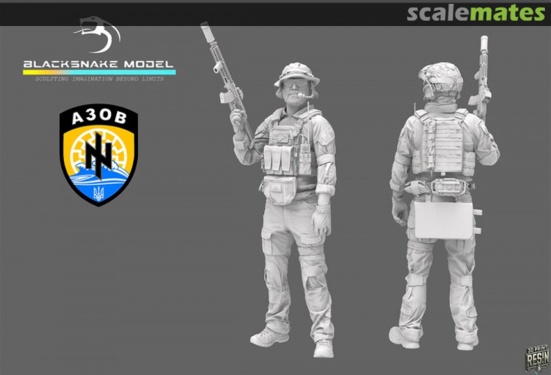 Boxart Azov Bataillon UKS-02 BlackSnake Model Boxart Azov Bataillon UKS-02 BlackSnake Model