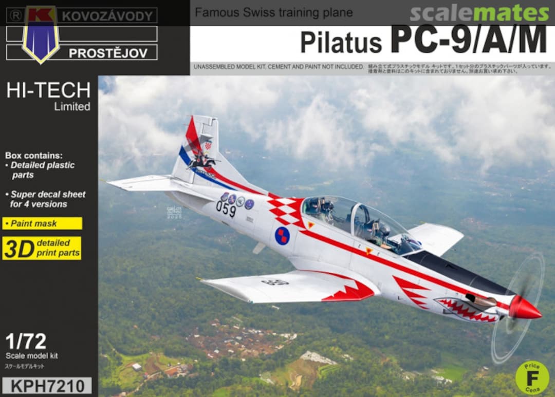 Boxart Pilatus PC-9/A/M KPH7210 Kovozávody Prostějov Boxart Pilatus PC-9/A/M KPH7210 Kovozávody Prostějov