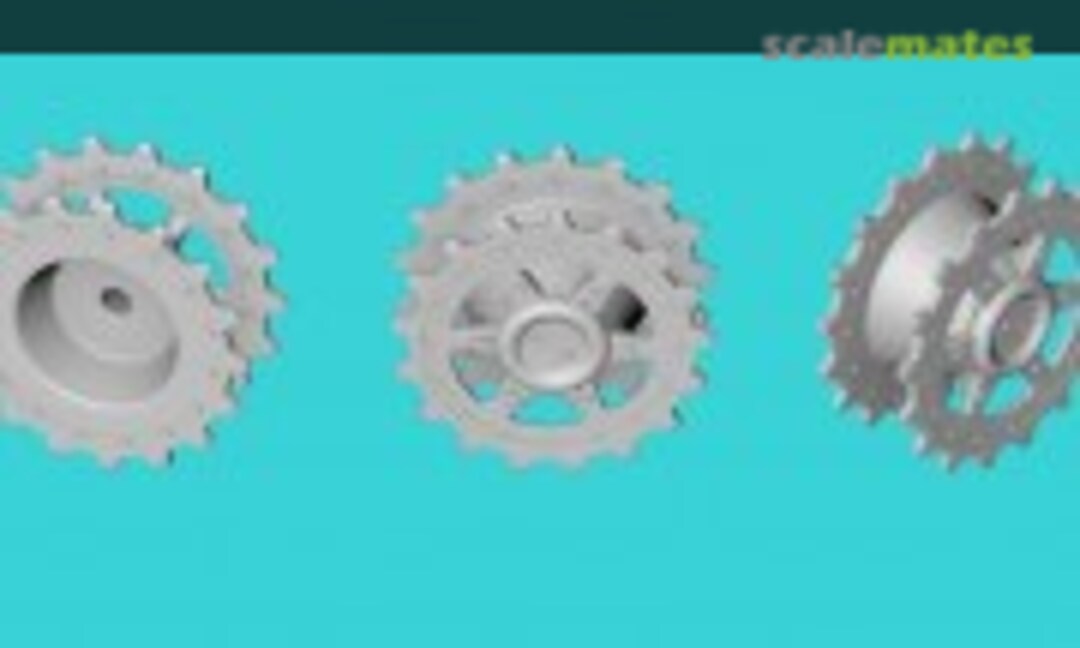 1:25 PzV Panther - initial drive sprocket - type 6 (EMP3d 25170135) 25170135