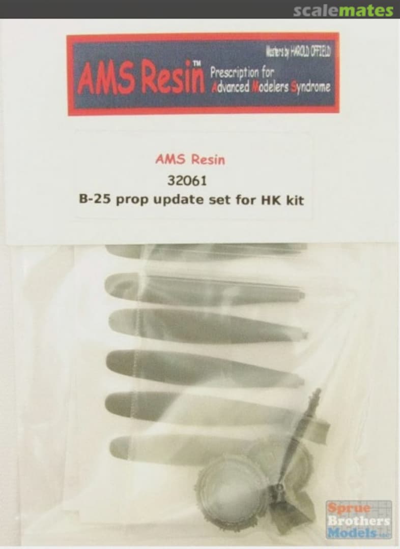 Boxart AMS Resin B-25 Mitchell Prop Update Set 32061 AMS Resin Boxart AMS Resin B-25 Mitchell Prop Update Set 32061 AMS Resin