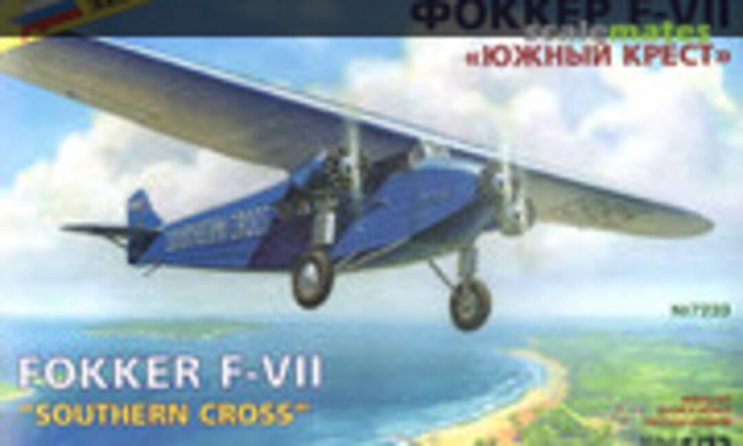 1:72 Fokker F-VII "Southern Cross" (Zvezda 7233) 7233