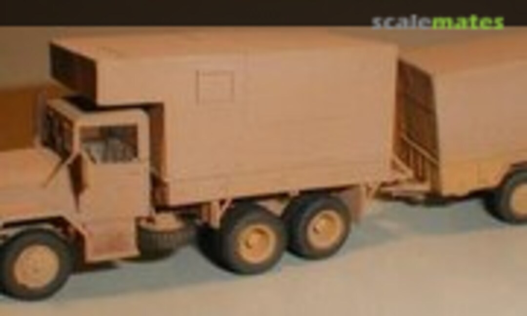 1:87 Eigenbaushelter US 2 1/2ton Truck M35 m. Anhänger (MR Modellbau MR-87008) MR-87008