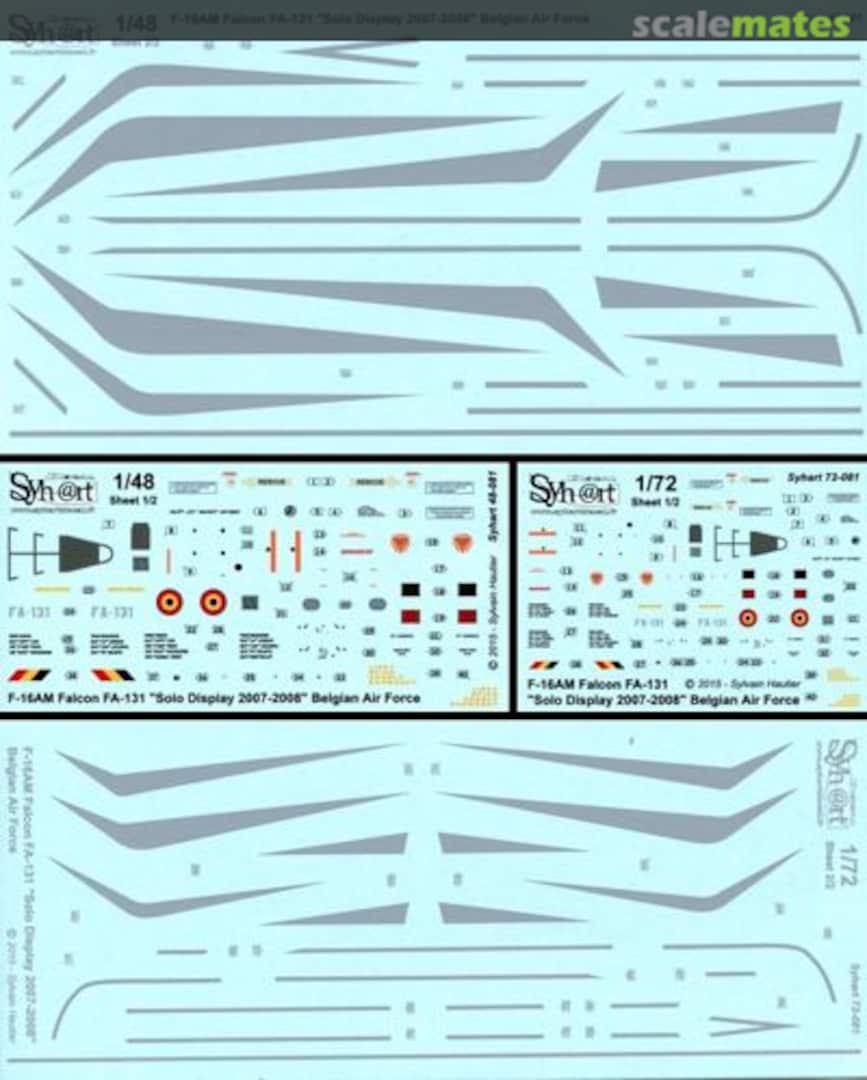 Contents F-16AM Falcon FA-131 "Solo Display 2007-2008" Belgian Air Force 48-081 Syhart