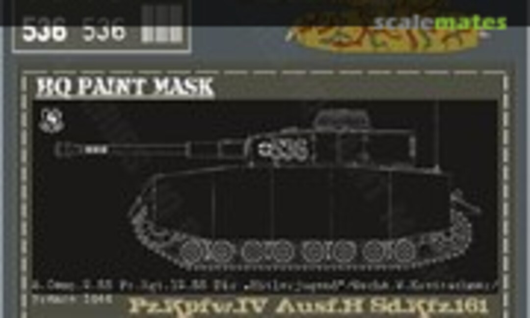 1:16 Pz.Kpfw.IV Ausf.H 5.Komp 2.SS-Pz.Rgt. 12.SS-Pz.Div. 'Hitlerjungend' - Oscha W. Kretzschmar/France 1944 Paint Mask (HQ-Masks PIV 014) PIV 014