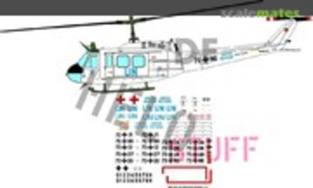 1:35 Bell UH-1D "UNO-Somalia Einsatz" (DF HeloStuff DF30835) DF30835