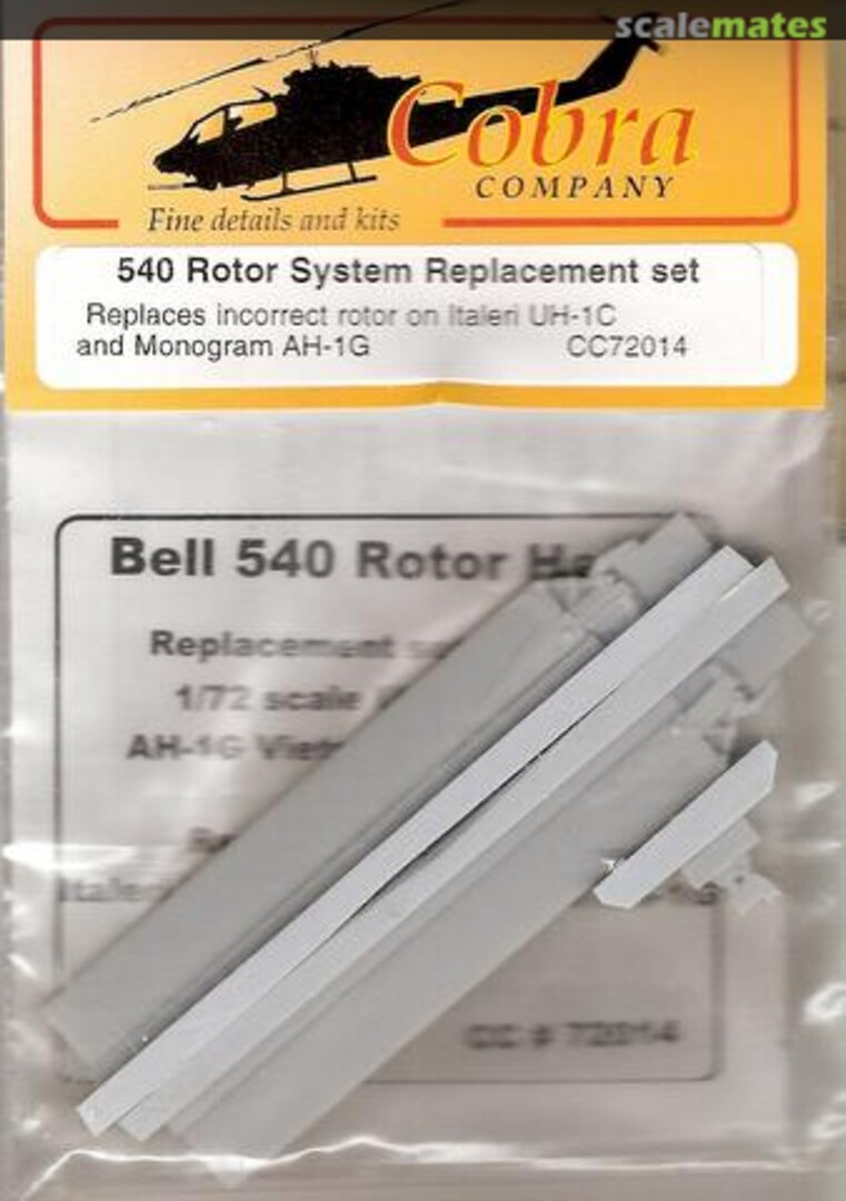 Boxart 540 Rotor system CC72014 Cobra Company